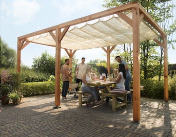 Overkapping met Doek